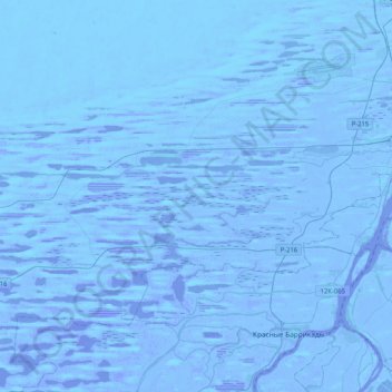 Mappa topografica Старокучергановский сельсовет, altitudine, rilievo