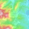 Mappa topografica Piedigriggio, altitudine, rilievo