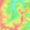Mappa topografica Dornes, altitudine, rilievo