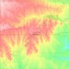 Mappa topografica Jewell County, altitudine, rilievo