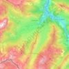 Mappa topografica Lescun, altitudine, rilievo