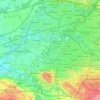 Mappa topografica Trafford, altitudine, rilievo