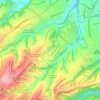 Mappa topografica Bosques de las Lomas, altitudine, rilievo
