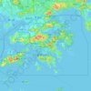 Mappa topografica 香港, altitudine, rilievo