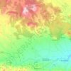 Mappa topografica Tíjola, altitudine, rilievo