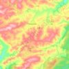 Mappa topografica Thorpdale, altitudine, rilievo