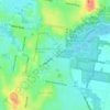 Mappa topografica Wakerley, altitudine, rilievo