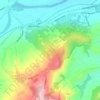 Mappa topografica Verduno, altitudine, rilievo