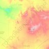 Mappa topografica Provincia di Tamanrasset, altitudine, rilievo