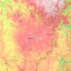 Mappa topografica Upper Lachlan Shire Council, altitudine, rilievo
