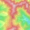 Mappa topografica Riserva naturale dell'Alta Valle del Tevere - Monte Nero, altitudine, rilievo