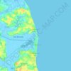 Mappa topografica Great Yarmouth, altitudine, rilievo
