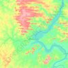 Mappa topografica Babaçulândia, altitudine, rilievo