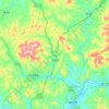 Mappa topografica 二密镇, altitudine, rilievo