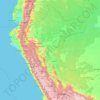 Mappa topografica Perú, altitudine, rilievo