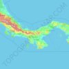 Mappa topografica Panama, altitudine, rilievo