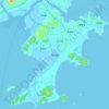 Mappa topografica 东山岛, altitudine, rilievo