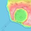 Mappa topografica Rano Kau, altitudine, rilievo