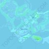 Mappa topografica Isola dei Laghi, altitudine, rilievo