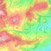 Mappa topografica Chanonat, altitudine, rilievo