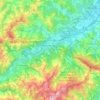 Mappa topografica Borgo Tossignano, altitudine, rilievo