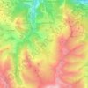 Mappa topografica Albiez-Montrond, altitudine, rilievo