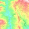 Mappa topografica Fresulfe, altitudine, rilievo