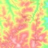 Mappa topografica Miraselva, altitudine, rilievo