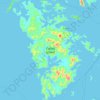 Mappa topografica Culion Island, altitudine, rilievo