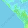 Mappa topografica Grande plage de Sion, altitudine, rilievo