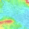 Mappa topografica Skopje, altitudine, rilievo