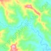 Mappa topografica Iron Pot Creek, altitudine, rilievo