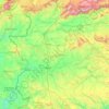 Mappa topografica Extremadura, altitudine, rilievo