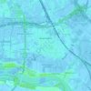 Mappa topografica Barendrecht, altitudine, rilievo
