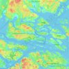 Mappa topografica Vaxholms kommun, altitudine, rilievo