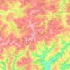Mappa topografica Верхобыстрицкое сельское поселение, altitudine, rilievo