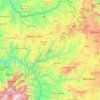 Mappa topografica Central Tigray, altitudine, rilievo