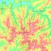 Mappa topografica Severínia, altitudine, rilievo