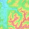 Mappa topografica Bad Hindelang, altitudine, rilievo
