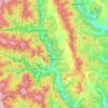 Mappa topografica Rochester, altitudine, rilievo