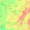 Mappa topografica Tennessee River, altitudine, rilievo