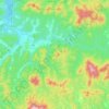 Mappa topografica Чойское сельское поселение, altitudine, rilievo