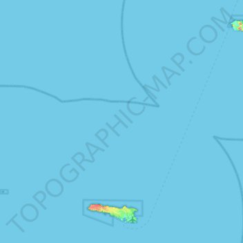 Mappa topografica Pelagie Islands, altitudine, rilievo