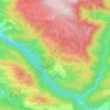 Mappa topografica Jenne, altitudine, rilievo