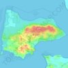 Mappa topografica French Island, altitudine, rilievo