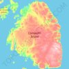 Mappa topografica Cornwallis Island, altitudine, rilievo