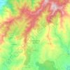 Mappa topografica Castanheira de Pera, altitudine, rilievo