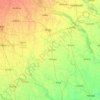 Mappa topografica Rangpur District, altitudine, rilievo
