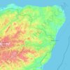Mappa topografica Aberdeenshire, altitudine, rilievo