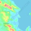 Mappa topografica Whoota, altitudine, rilievo